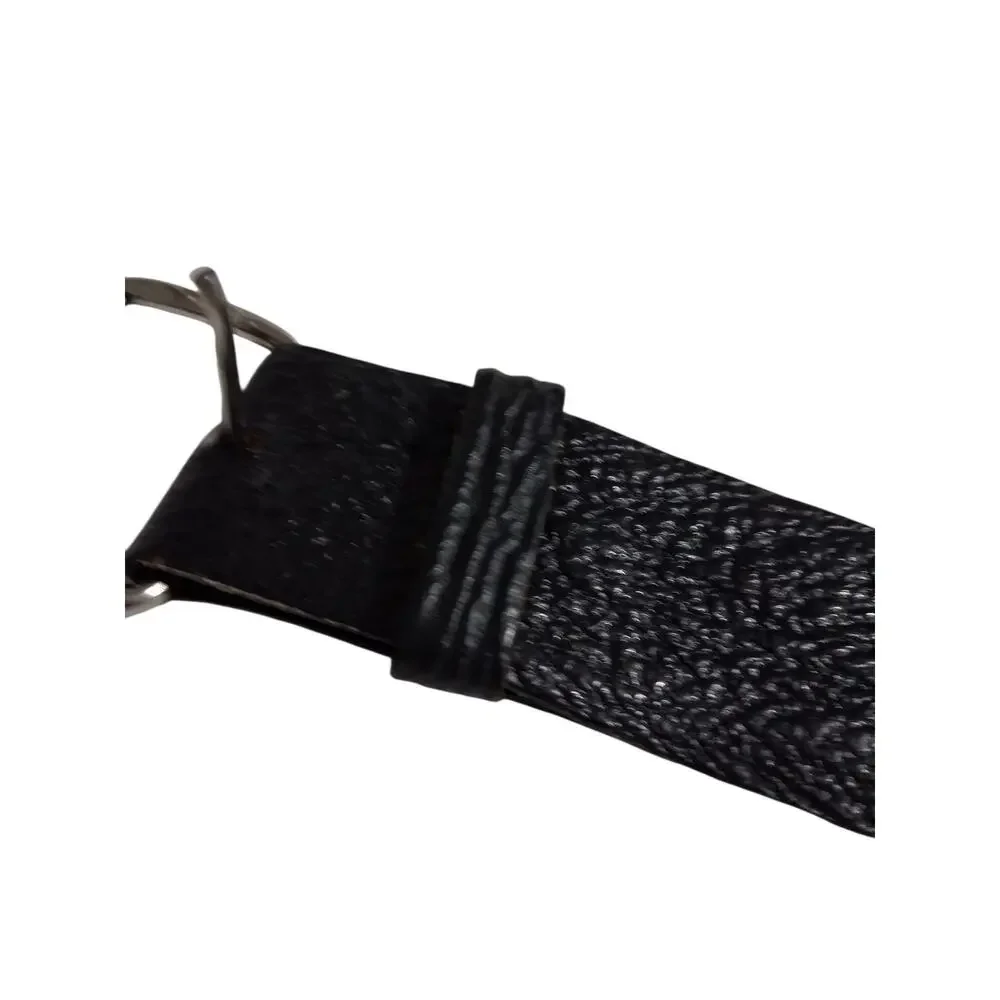 Mens size 36 Shark Belt‎ Casual Professional Teacher Casual Black Leather Luxury